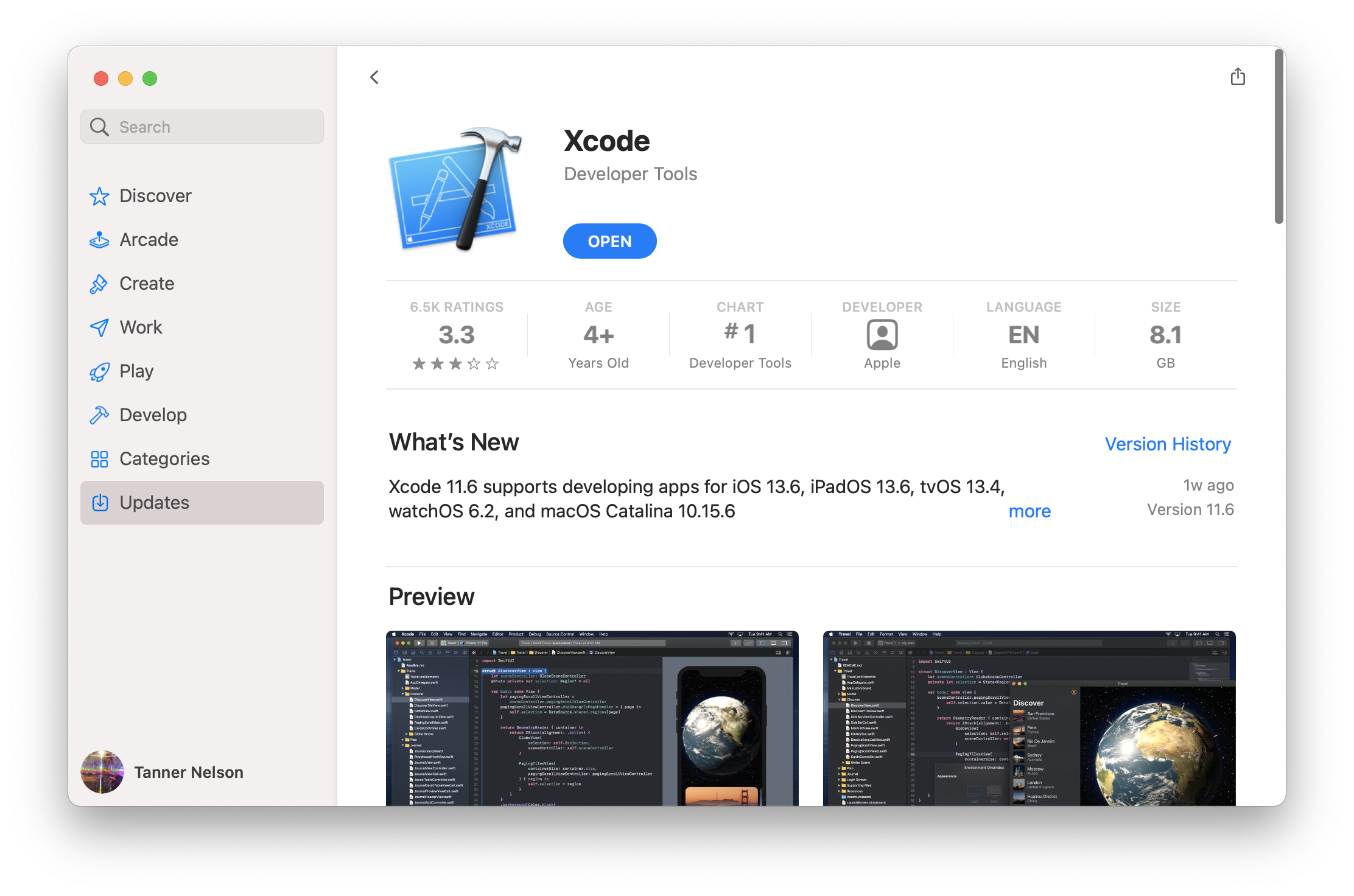 Xcode in Mac App Store